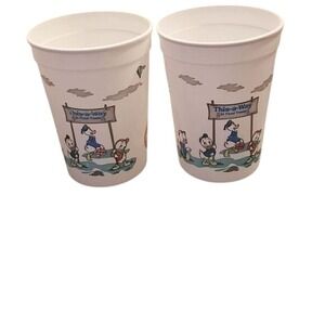 Disney Vintage Coca-Cola‎ Donald Duck Plastic Cups